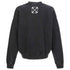 Off White St Matthew Design Skate Fit Washed Black Sweatshirt